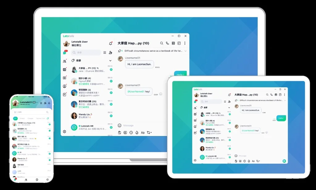 Letstalk电脑版层叠桌面